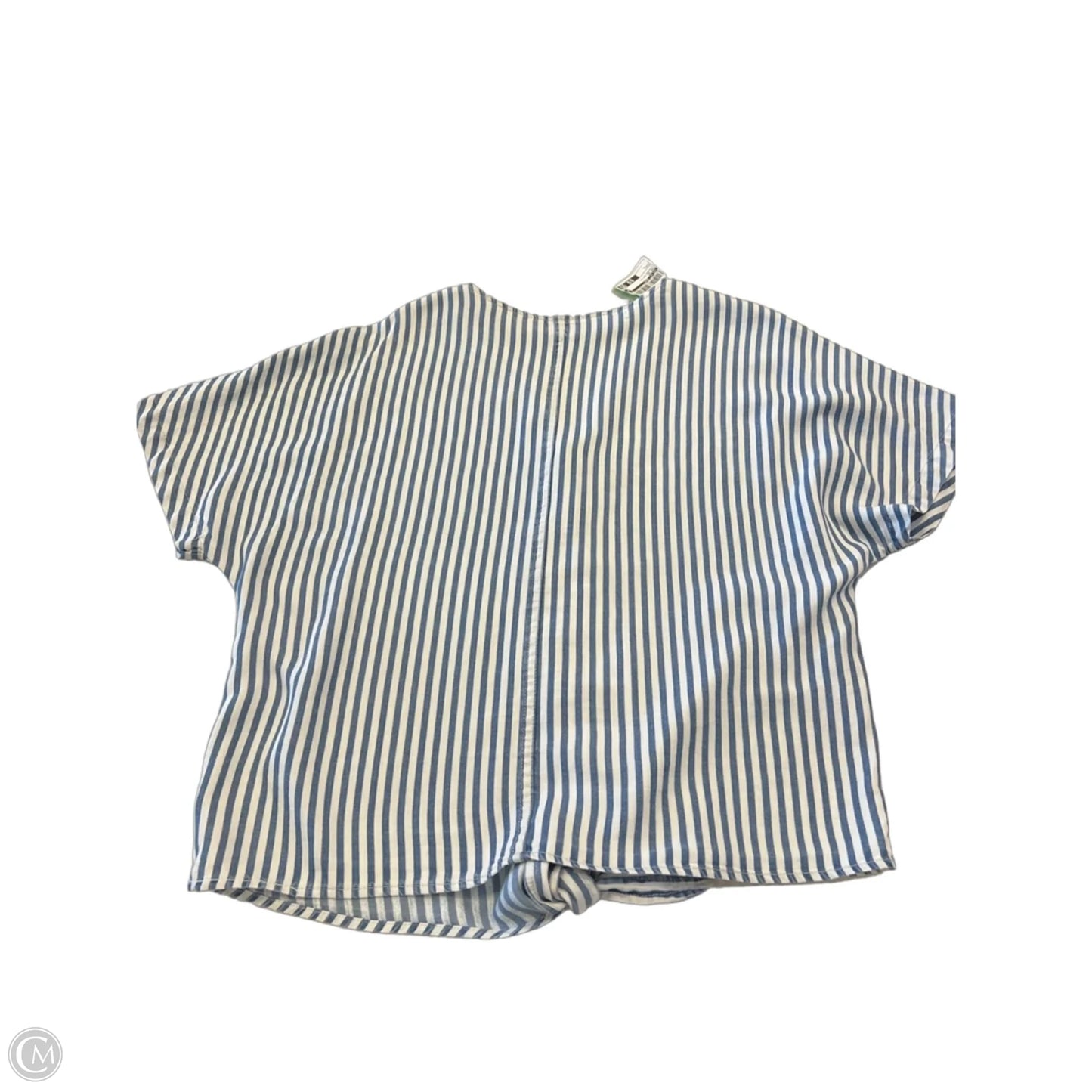 Top Short Sleeve By Velvet Heart In Striped Pattern, Size: L