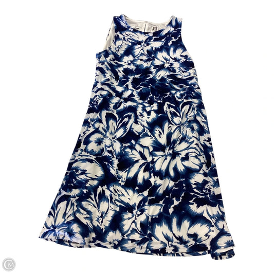 Dress Casual Short By Anne Klein In Blue & White, Size: M