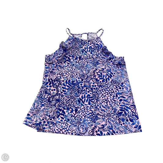 Top Sleeveless Designer By Lilly Pulitzer In Blue & Pink, Size: S