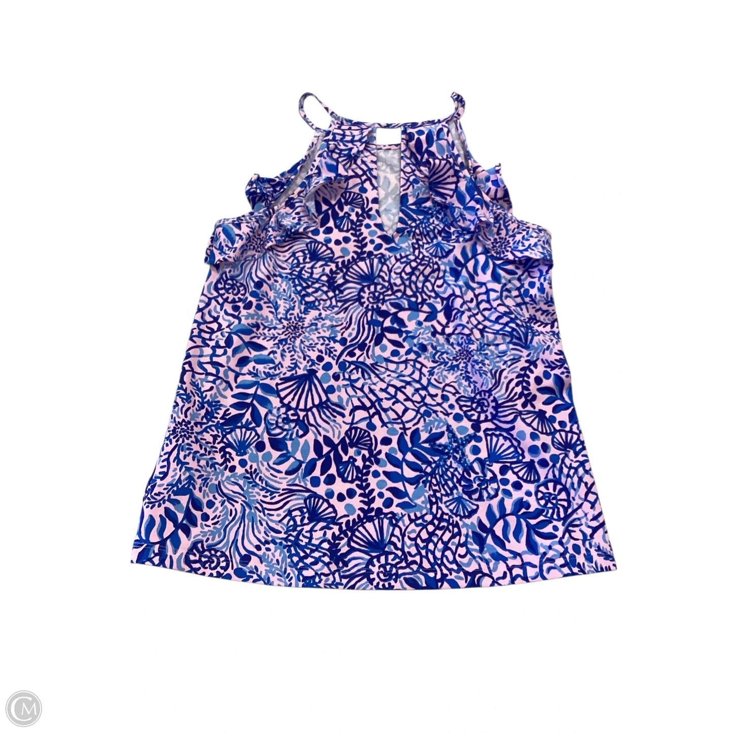 Top Sleeveless Designer By Lilly Pulitzer In Blue & Pink, Size: S