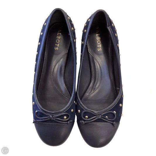 Shoes Flats By Talbots In Navy, Size: 5