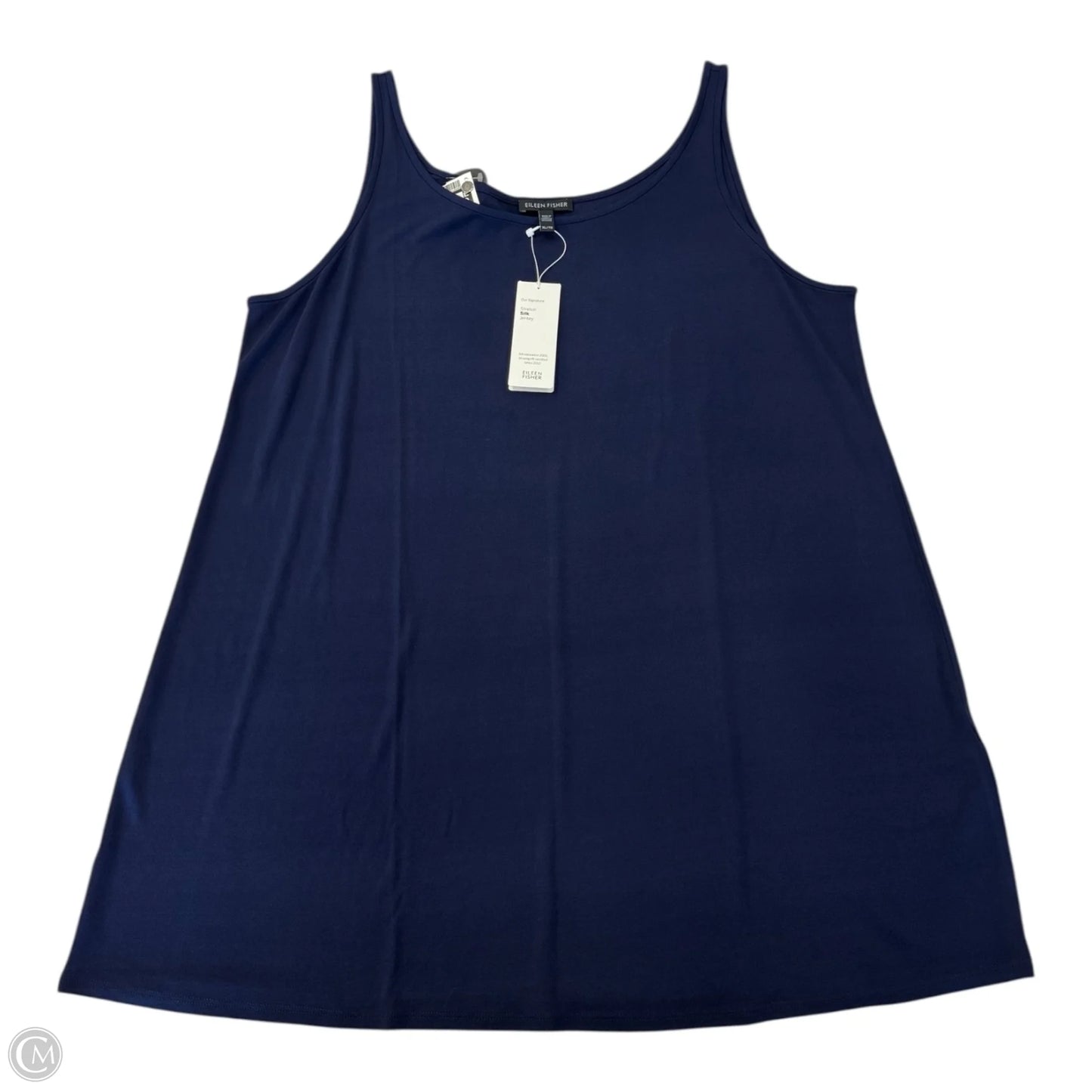 Tank Top By Eileen Fisher In Navy, Size: Xl