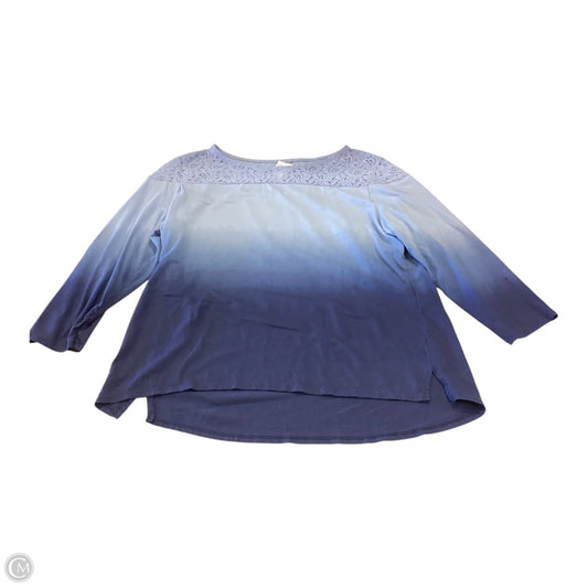 Top Long Sleeve By Chicos In Blue, Size: 1