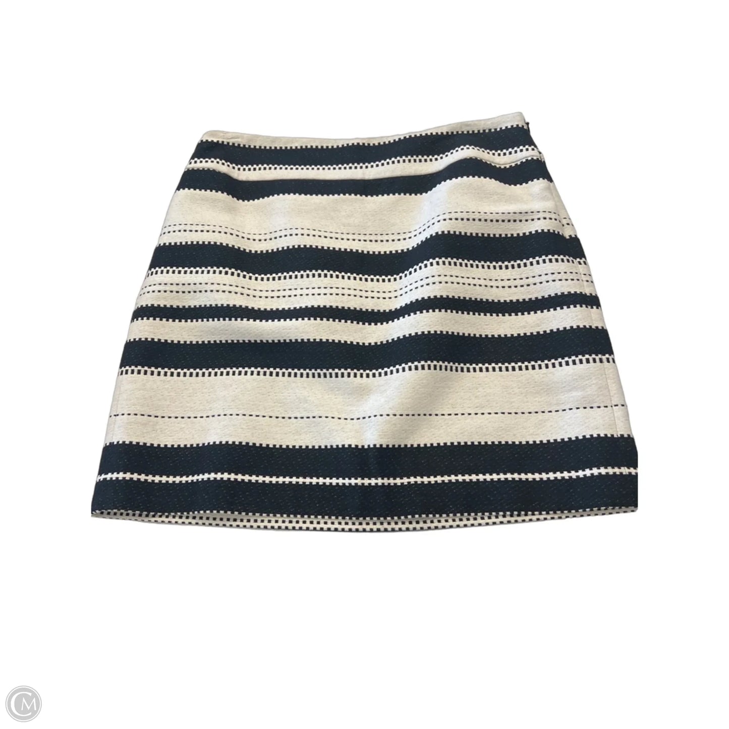 Skirt Mini & Short By Loft In Black & Cream, Size: 6