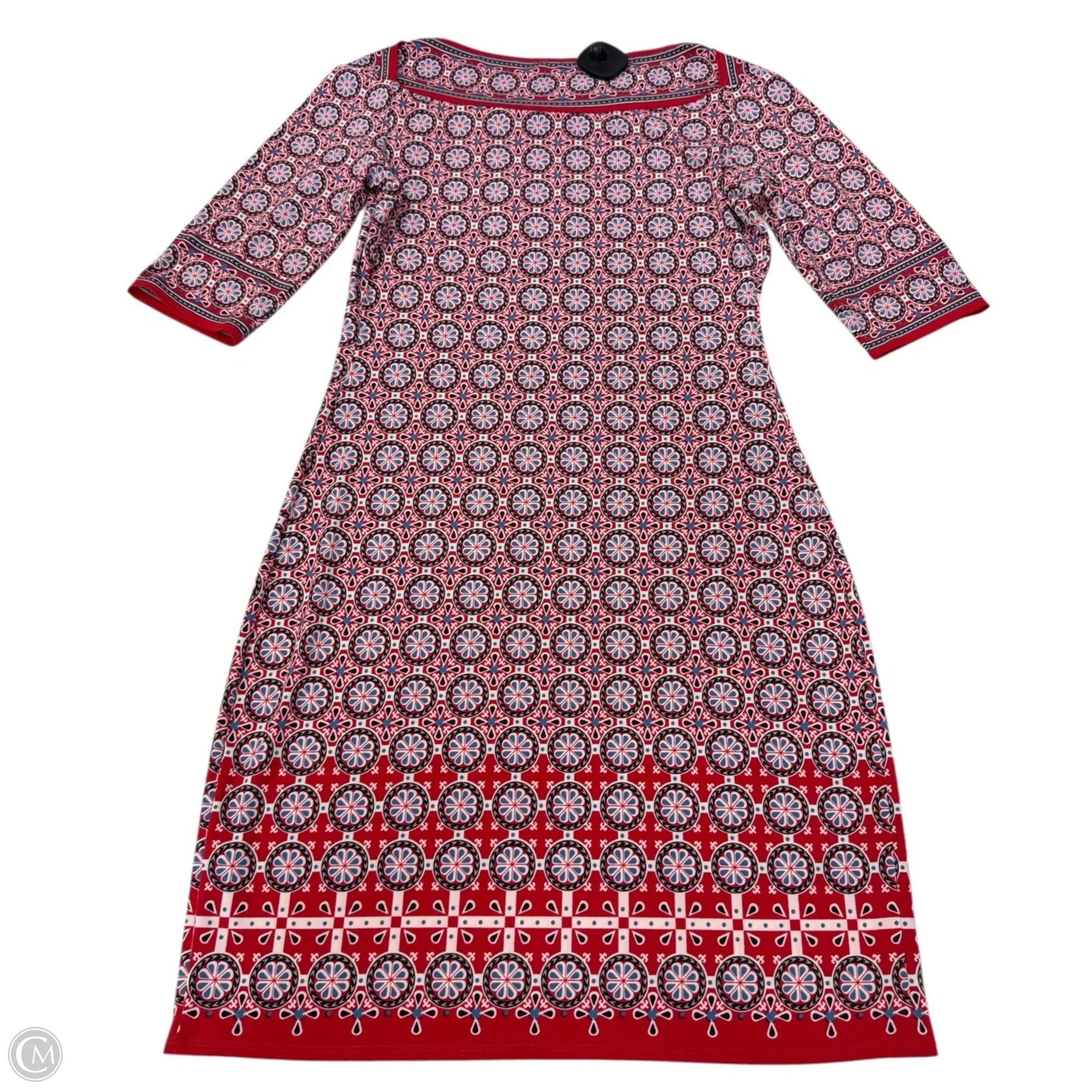 max studio short sleeve dress Max Studio Green/ White Print Short Sleeve Wrap Dress Small