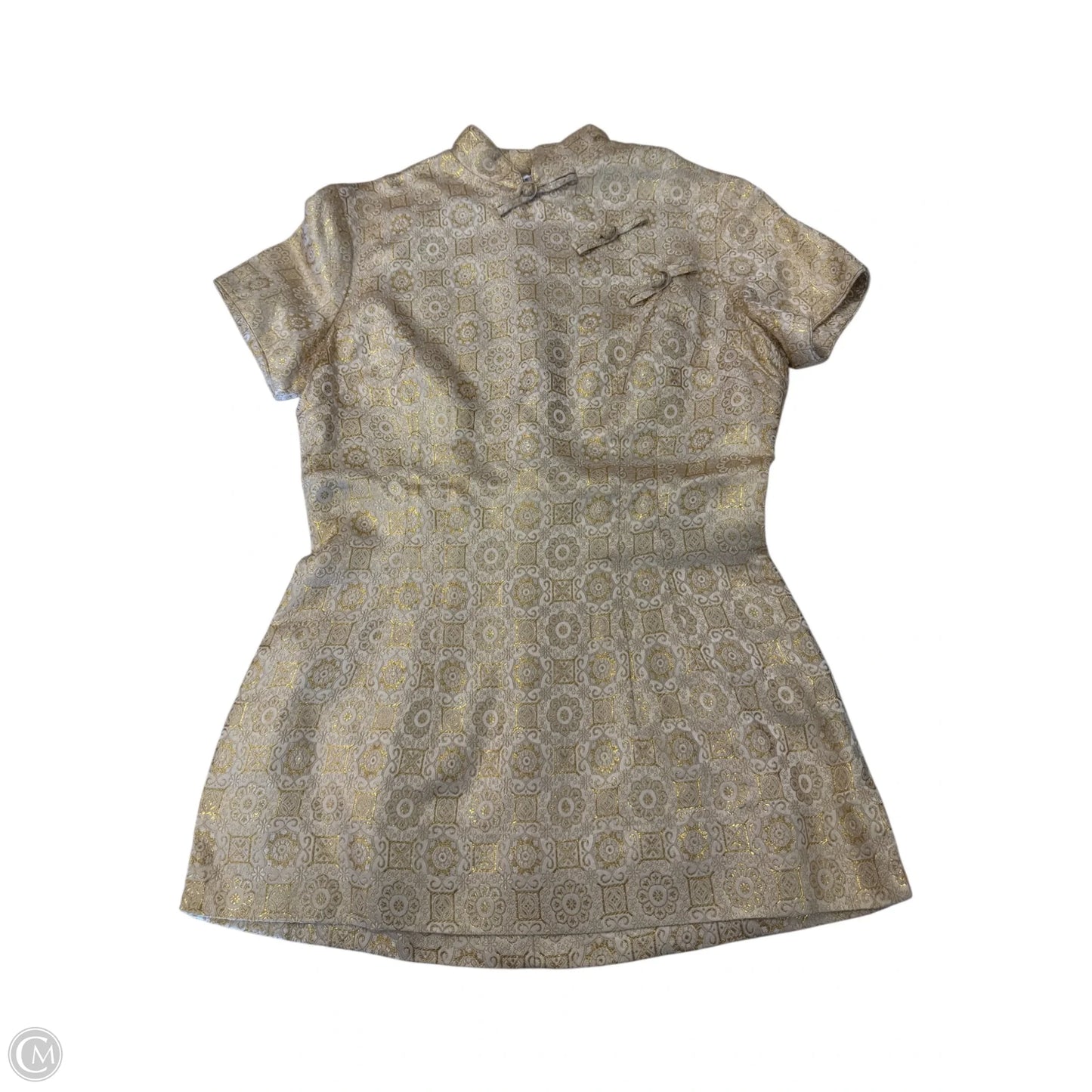 Dress Casual Short By Clothes Mentor In Gold, Size: Xs