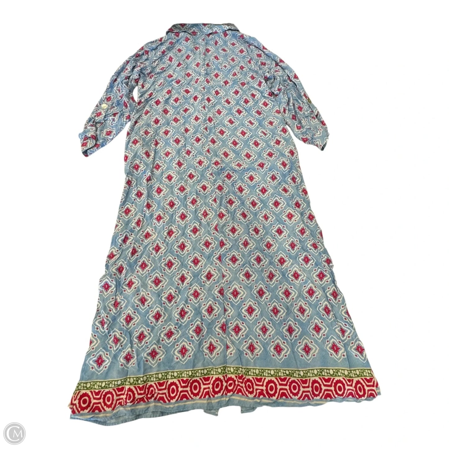 Dress Casual Maxi By Zara In Blue & Pink, Size: S