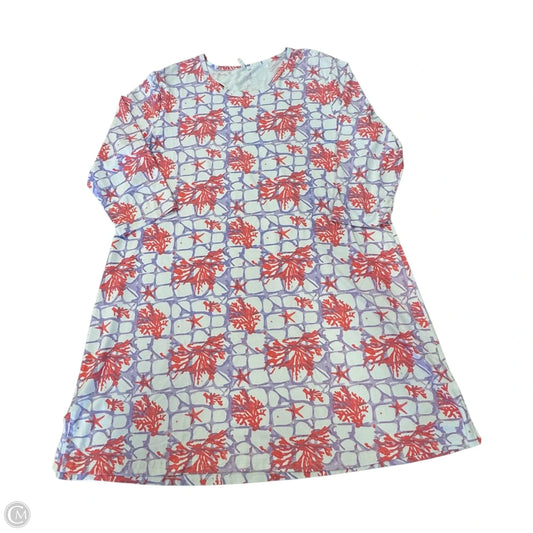 Dress Casual Short By Lulu B In Pink & Purple, Size: 1x