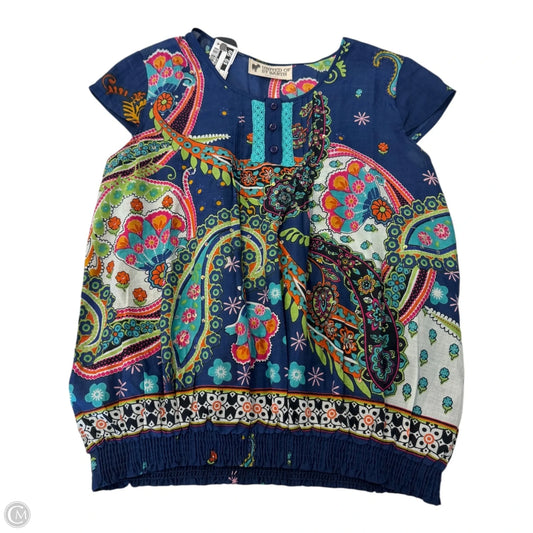 Top Short Sleeve By Clothes Mentor In Multi-colored, Size: S