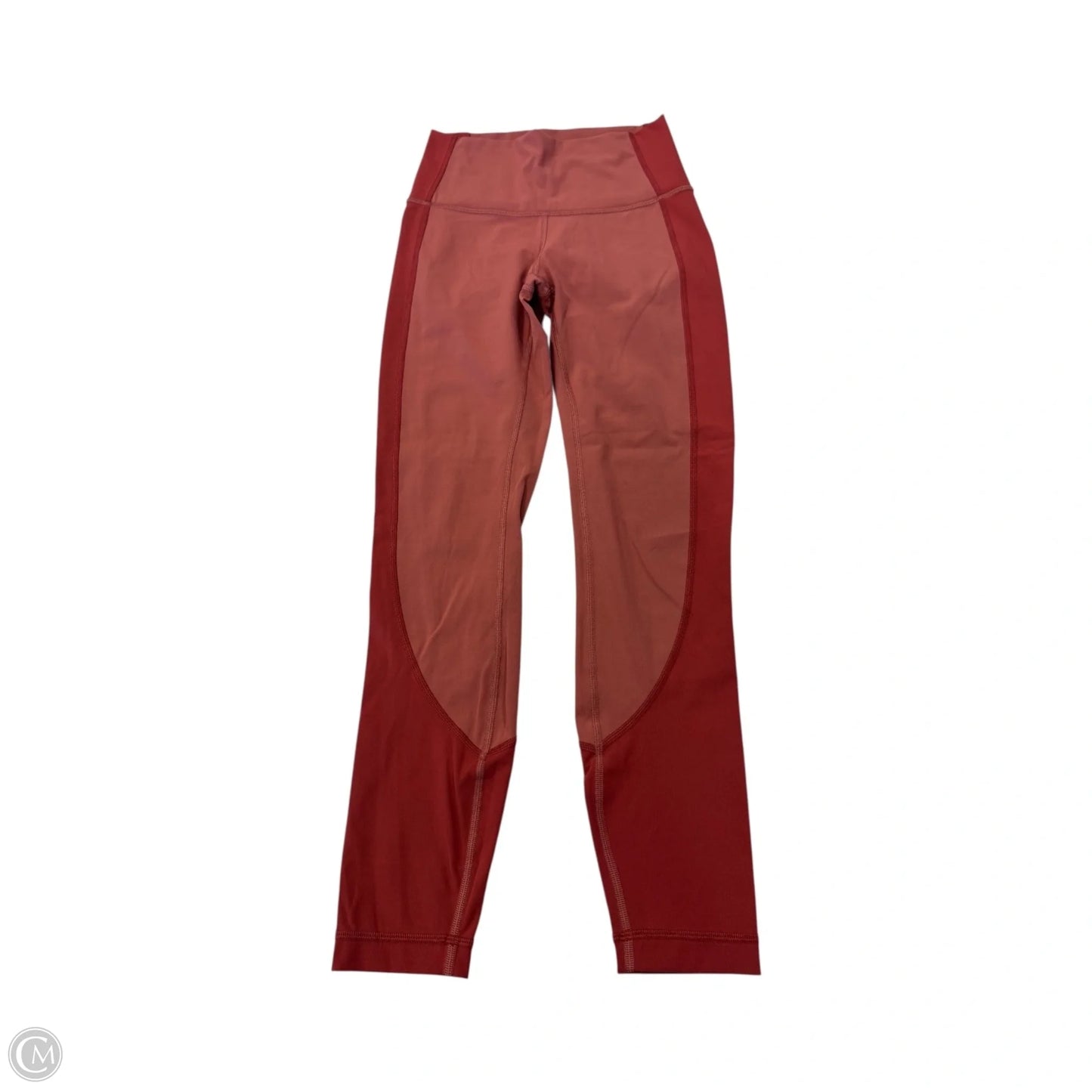 Athletic Leggings By Lululemon In Coral, Size: 2