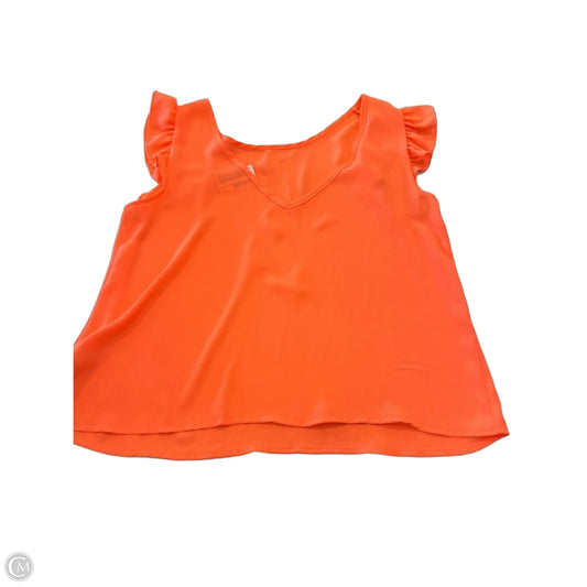 Blouse Sleeveless By Clothes Mentor In Orange, Size: L