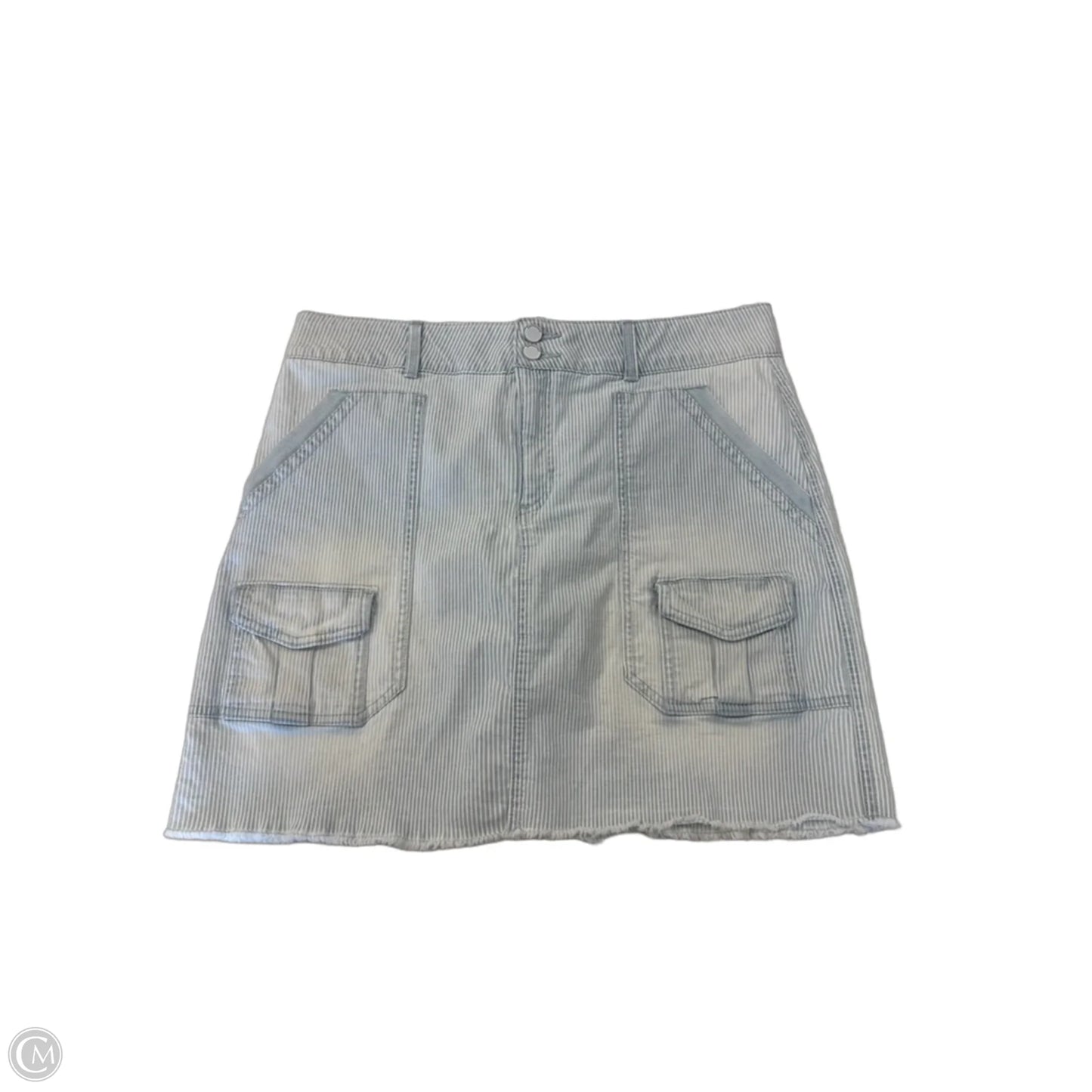 Skirt Mini & Short By Democracy In Striped Pattern, Size: 12