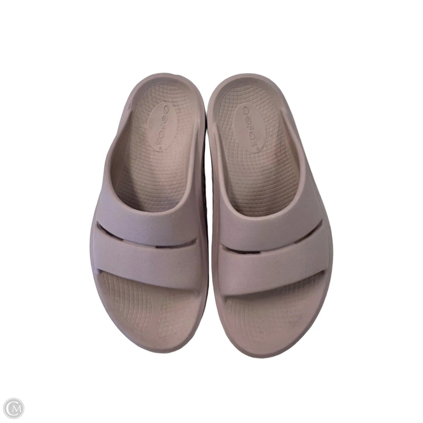 Sandals Flats By Oofos In Pink, Size: 6