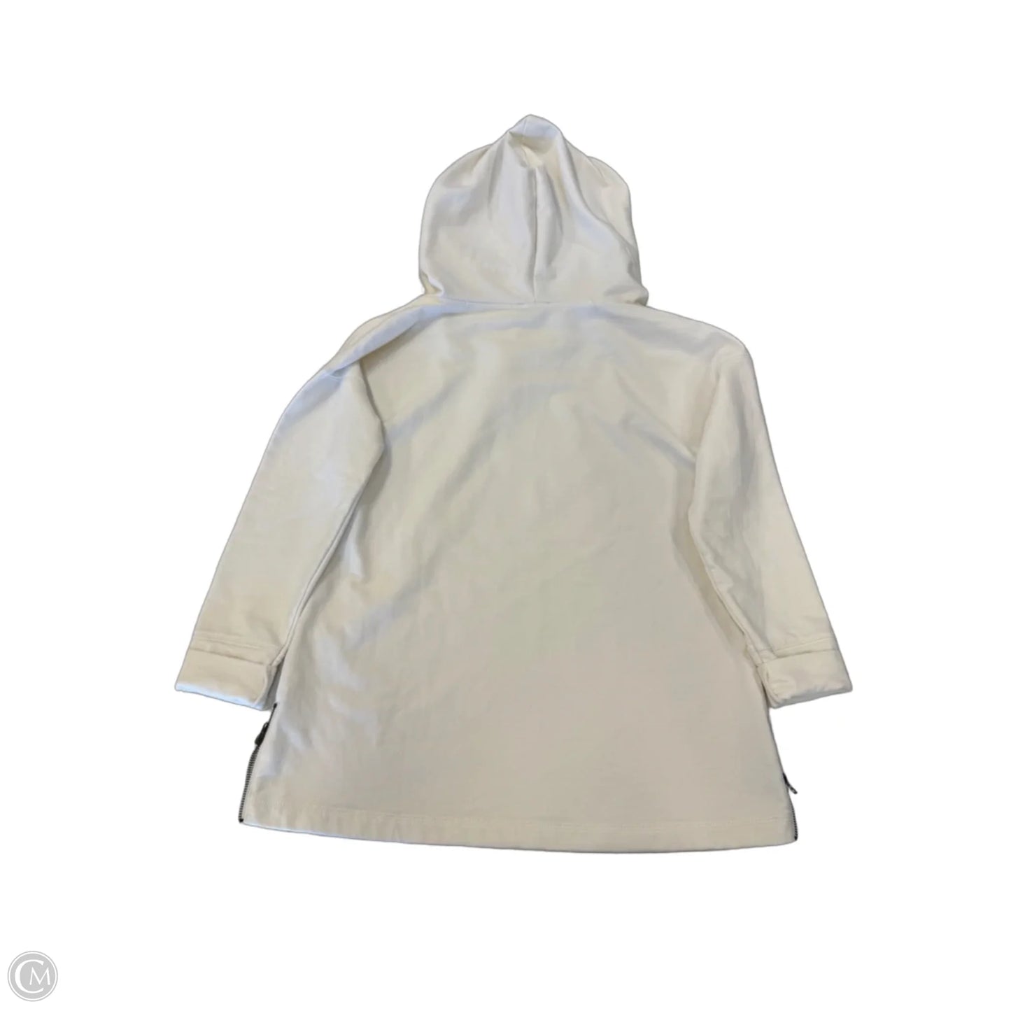 Sweatshirt Hoodie By Talbots In Cream, Size: Sp