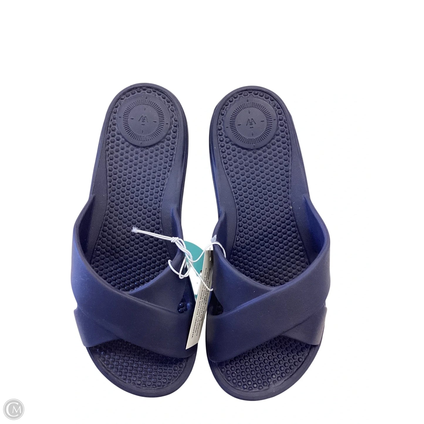 Sandals Flats By Totes In Navy, Size: 7