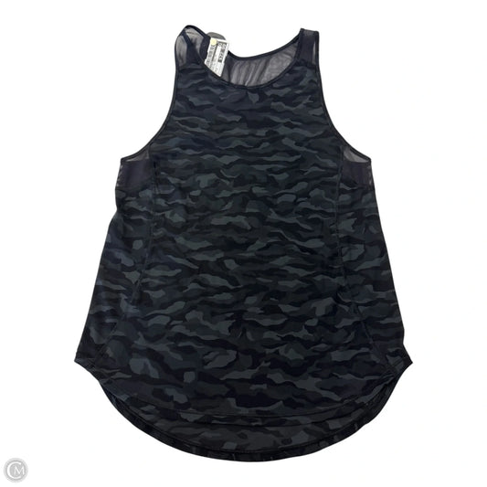 Athletic Tank Top By Lululemon In Camouflage Print, Size: 4