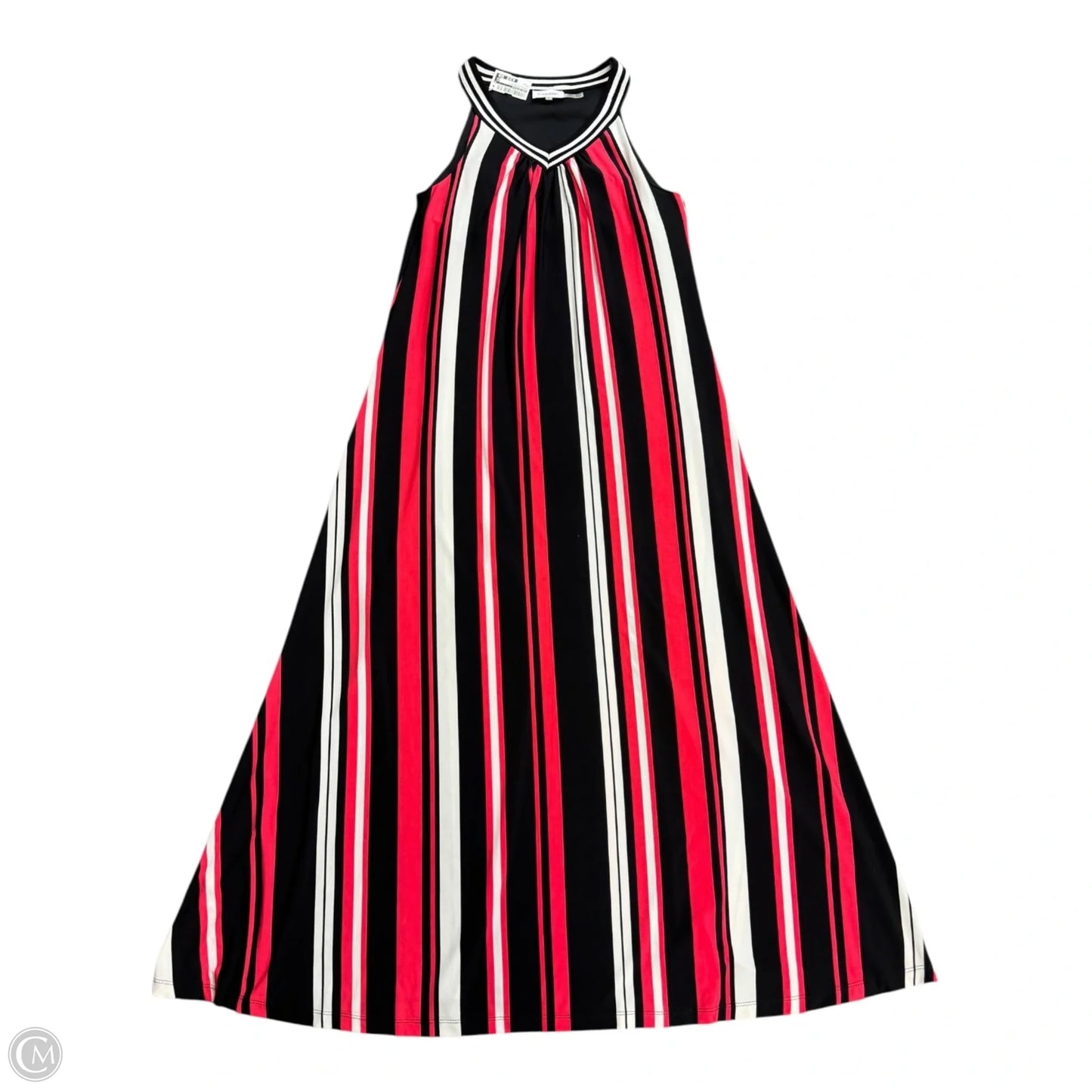 Dress Casual Maxi By Calvin Klein In Striped Pattern, Size: M