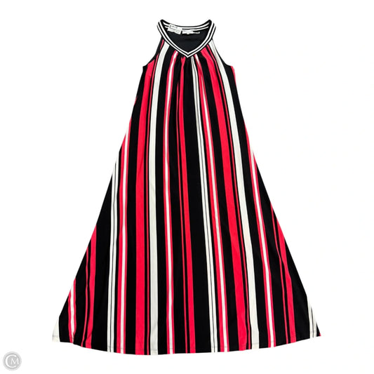 Dress Casual Maxi By Calvin Klein In Striped Pattern, Size: M