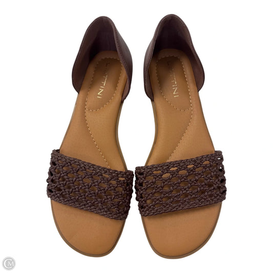Sandals Flats By Clothes Mentor In Brown, Size: 8.5