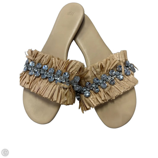 Sandals Flats By H&m In Tan, Size: 9