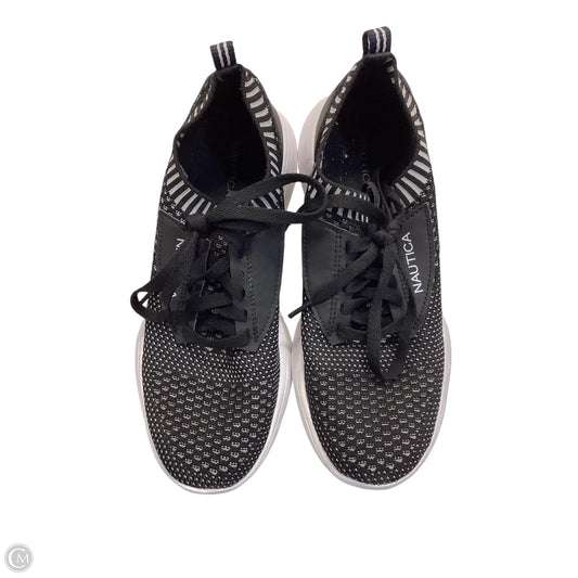 Shoes Sneakers By Nautica In Black & Grey, Size: 7