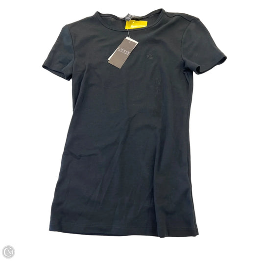 Top Short Sleeve Basic By Lauren By Ralph Lauren In Black, Size: Xs