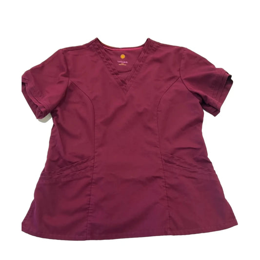 Top Short Sleeve By Clothes Mentor In Maroon, Size: M