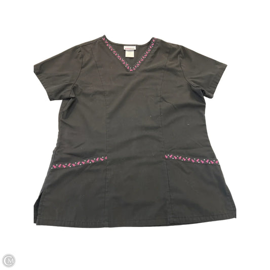 Top Short Sleeve By Clothes Mentor In Black, Size: S