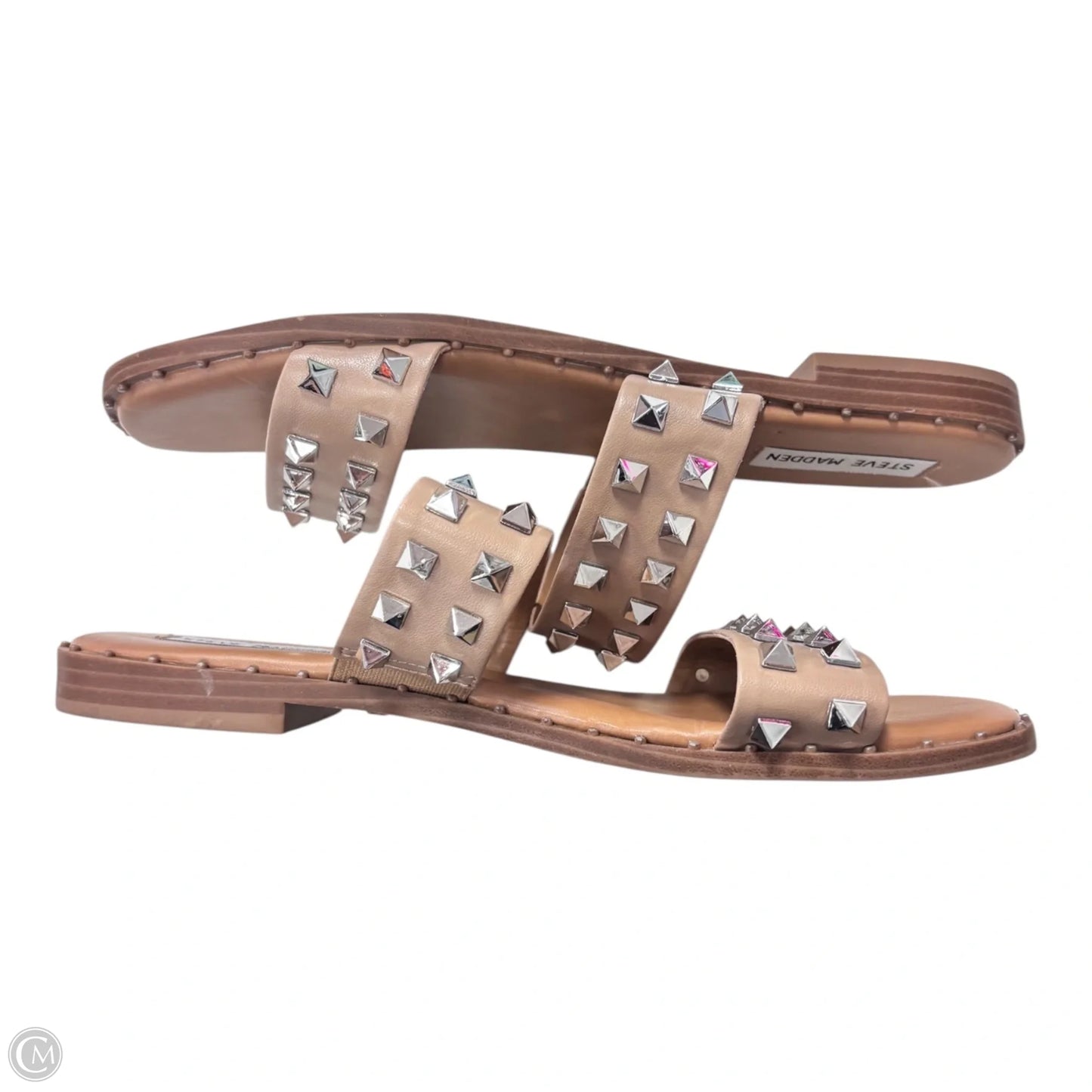 Sandals Flats By Steve Madden In Tan, Size: 9.5