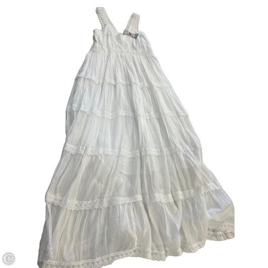 Dress Casual Maxi By India Boutique In White, Size: S