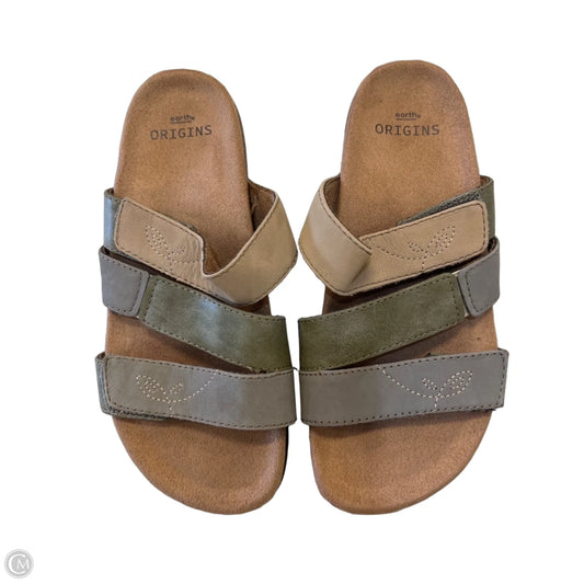 Sandals Flats By Earth Origins In Tan, Size: 6