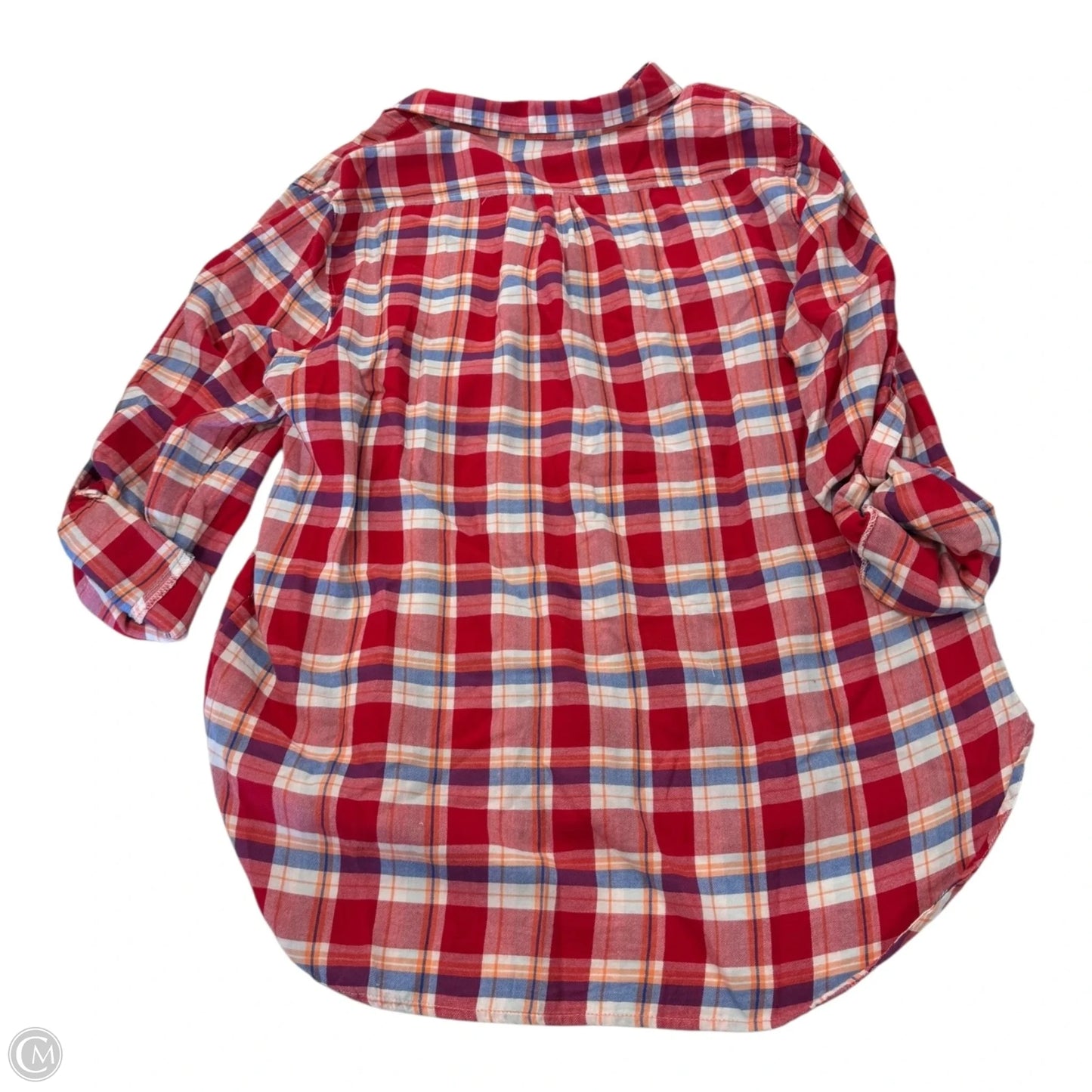 Top Long Sleeve By Gap In Red, Size: L