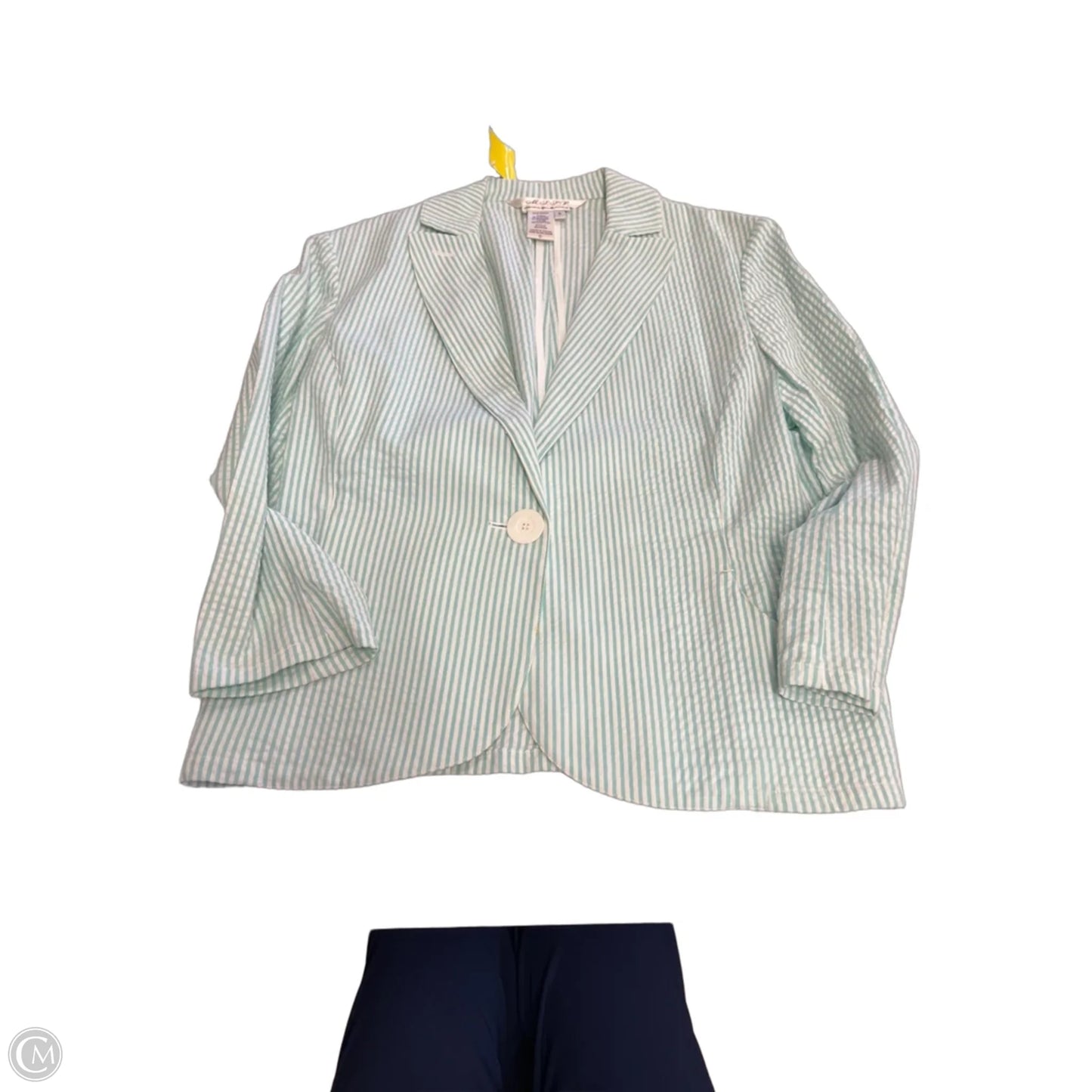 Blazer By Max Studio In Striped Pattern, Size: 6
