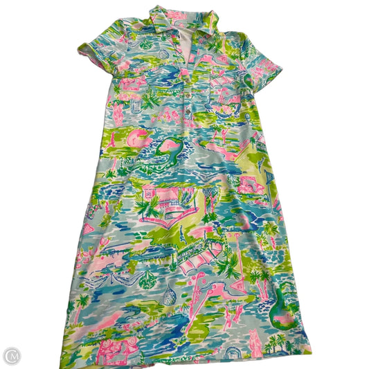 Dress Designer By Lilly Pulitzer In Tropical Print, Size: S
