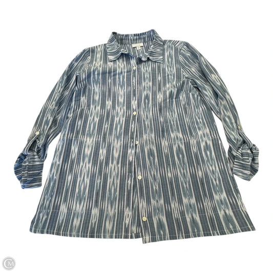 Top 3/4 Sleeve By Pure Jill In Striped Pattern, Size: Xs