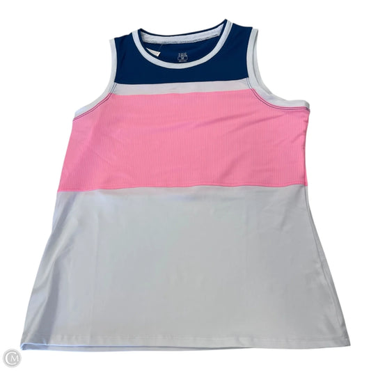 Athletic Tank Top By Tail In Blue & Pink, Size: M