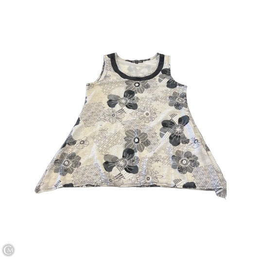 Top Sleeveless By Clothes Mentor In Black & White, Size: Mp