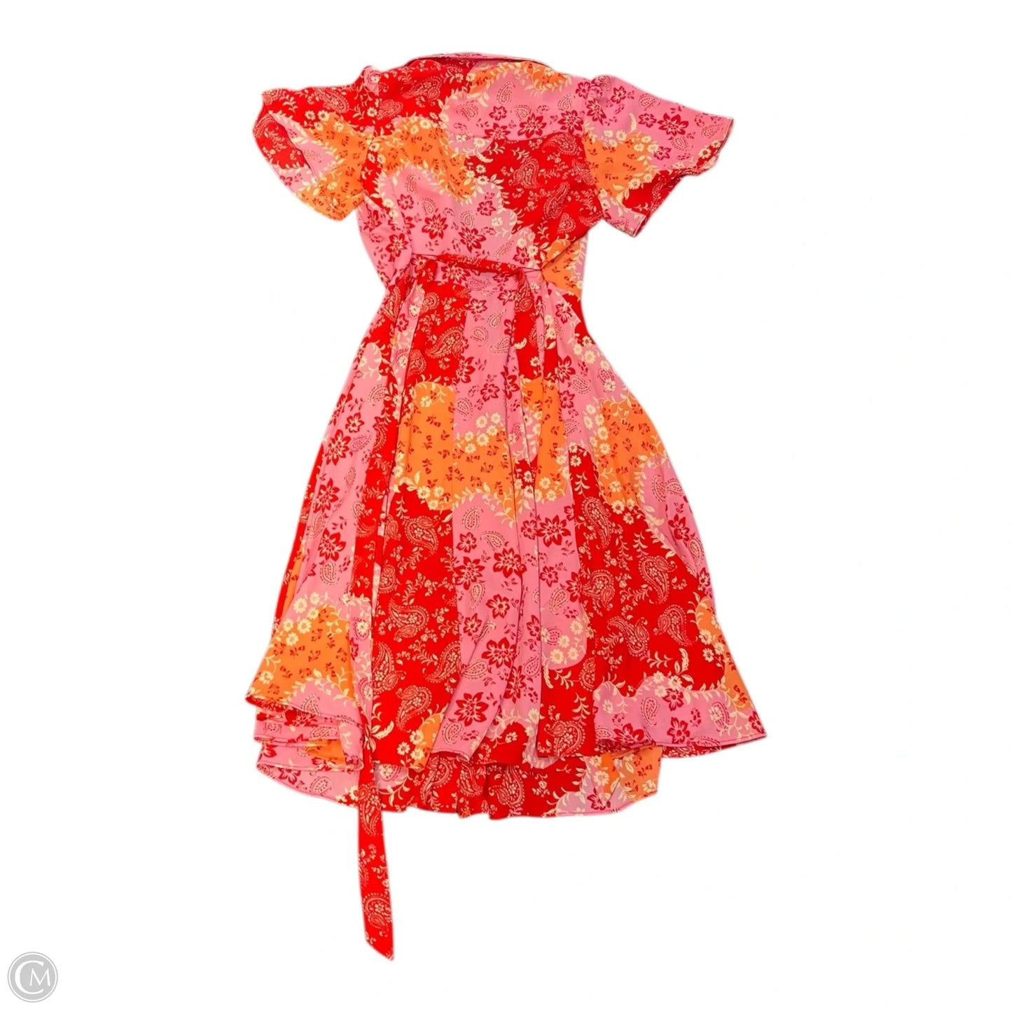 Dress Casual Midi By Nanette By Nanette Lepore In Orange & Red, Size: 4