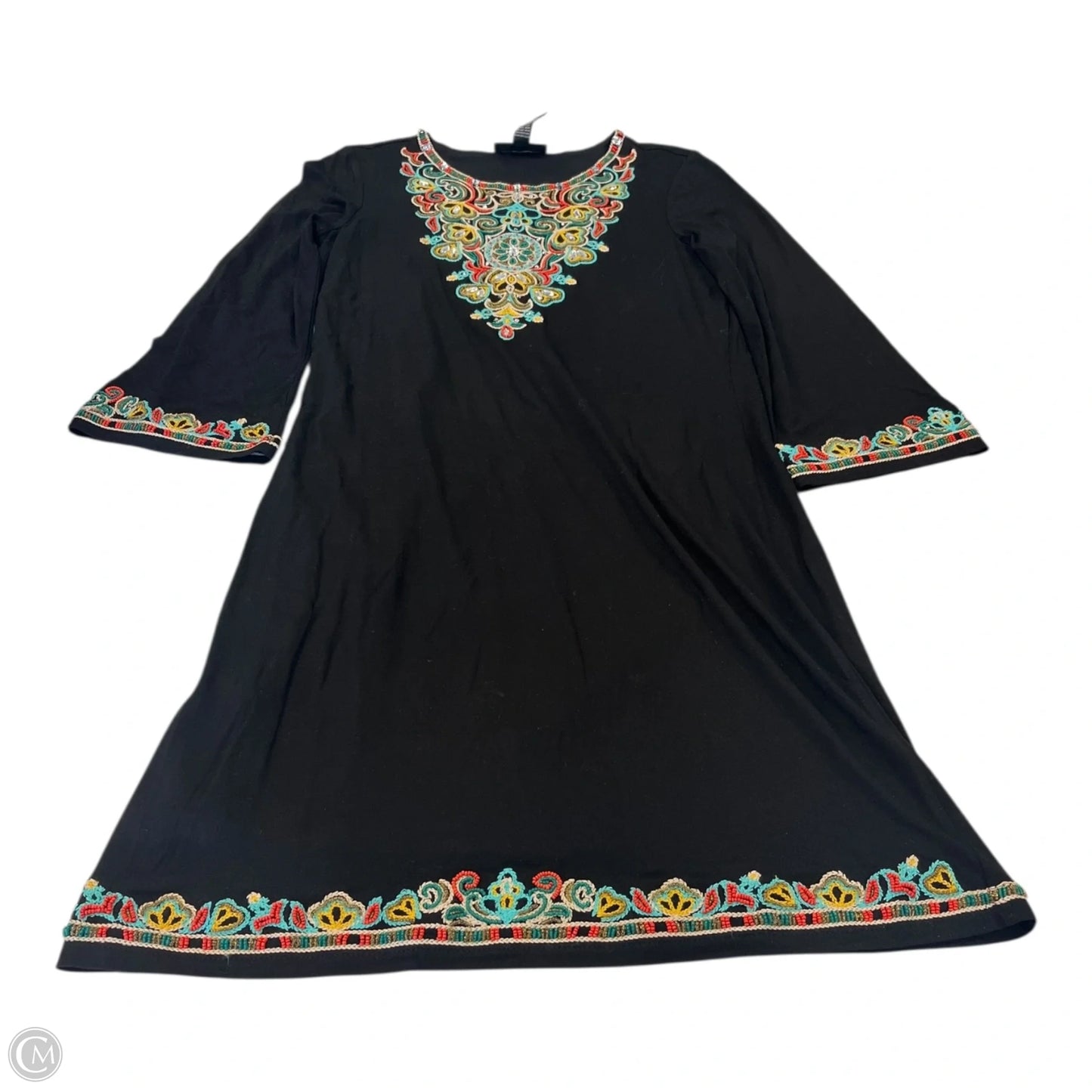 Dress Casual Midi By Inc In Black & Blue, Size: S