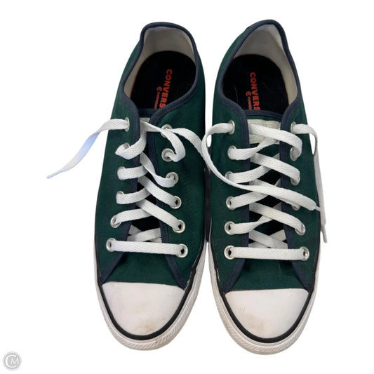 Shoes Sneakers By Converse In Green & White, Size: 10