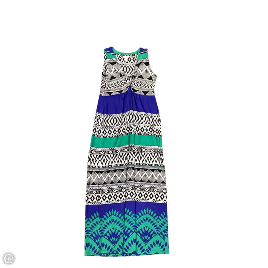 Dress Casual Maxi By Chicos In Multi-colored, Size: L