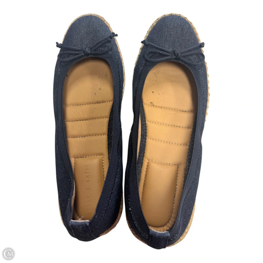 Shoes Flats By Kelly And Katie In Blue Denim, Size: 7.5