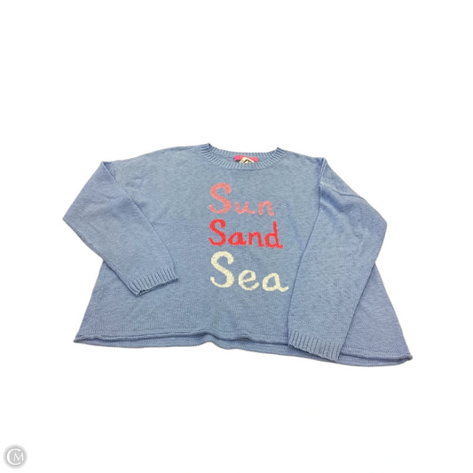 Sweater Designer By Lilly Pulitzer In Blue & Pink, Size: Xl