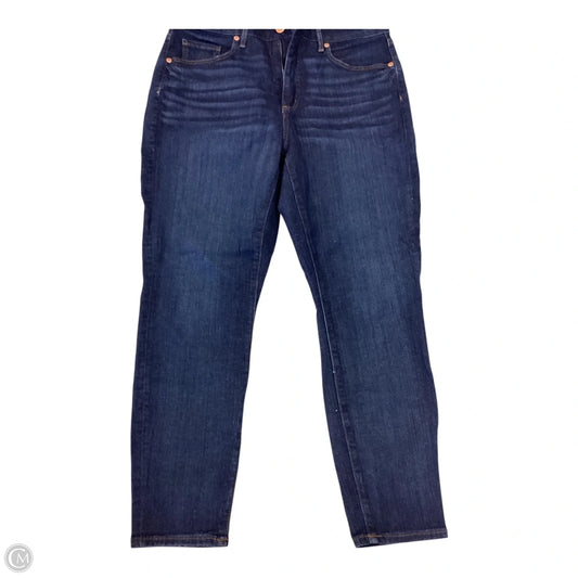 Jeans Skinny By Loft In Blue Denim, Size: 12