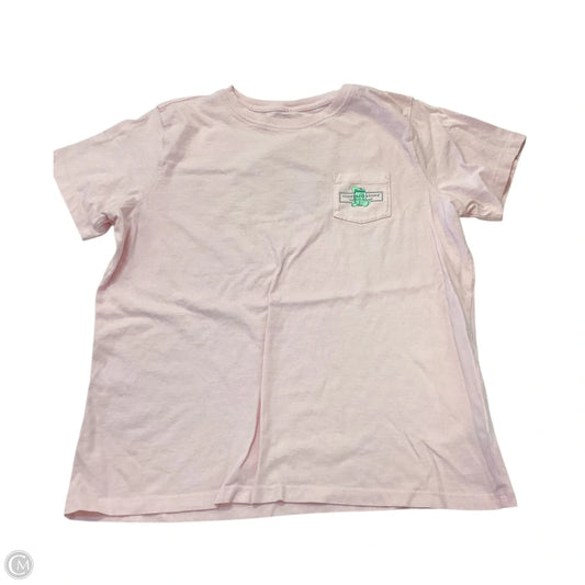 Top Short Sleeve By Vineyard Vines In Pink, Size: L
