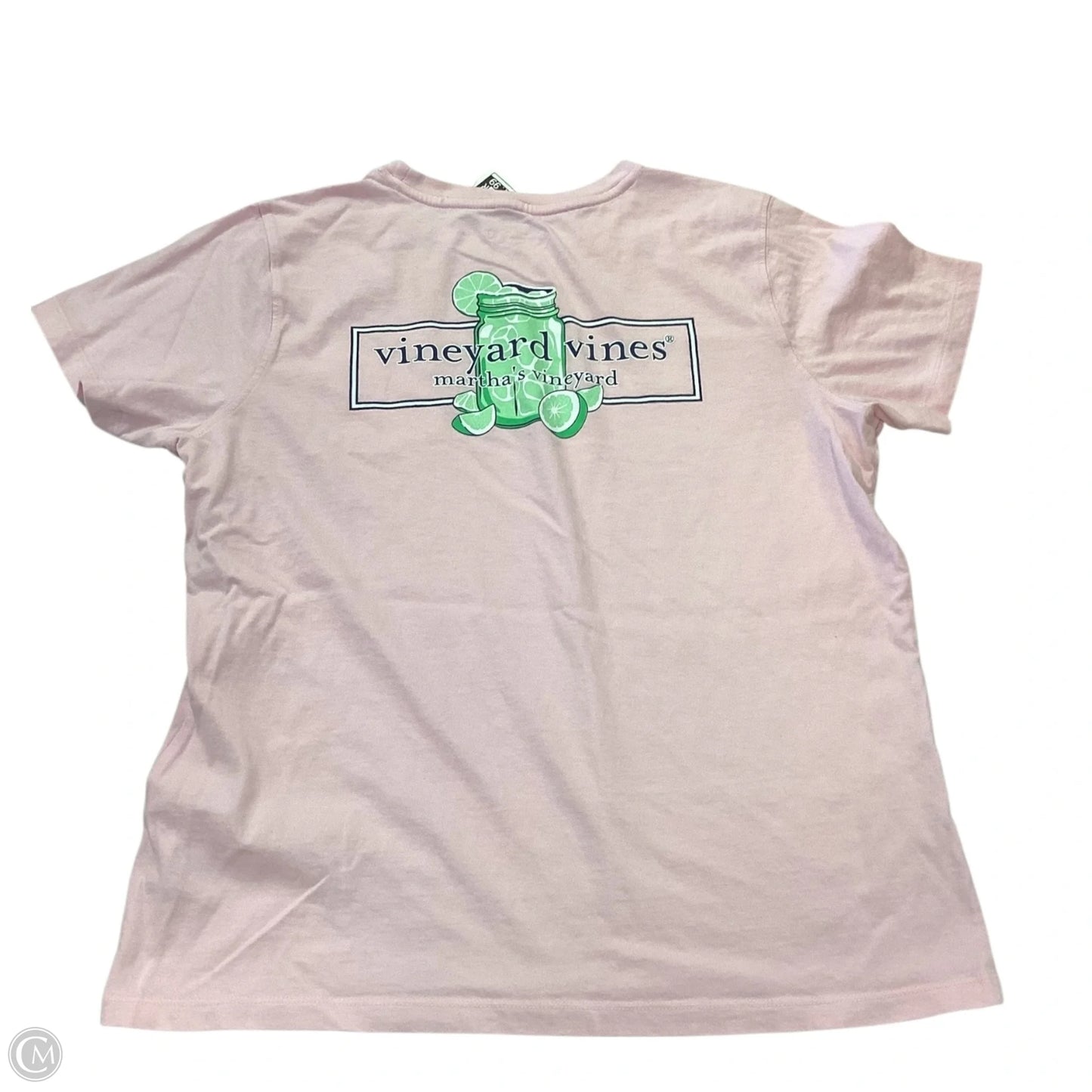Top Short Sleeve By Vineyard Vines In Pink, Size: L