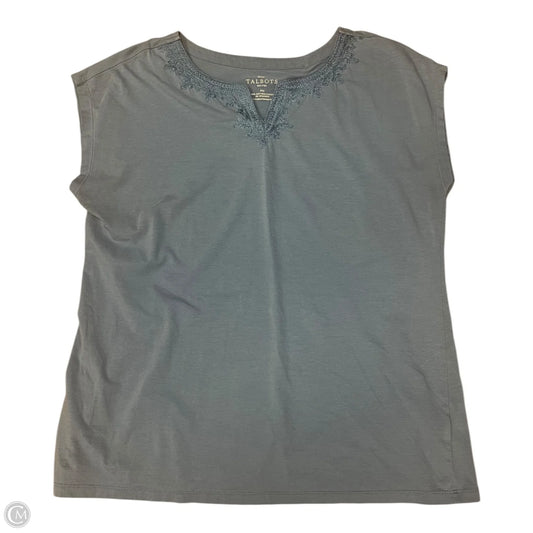 Top Short Sleeve By Talbots In Blue, Size: Mp