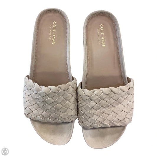 Sandals Flats By Cole-haan In Beige, Size: 8.5