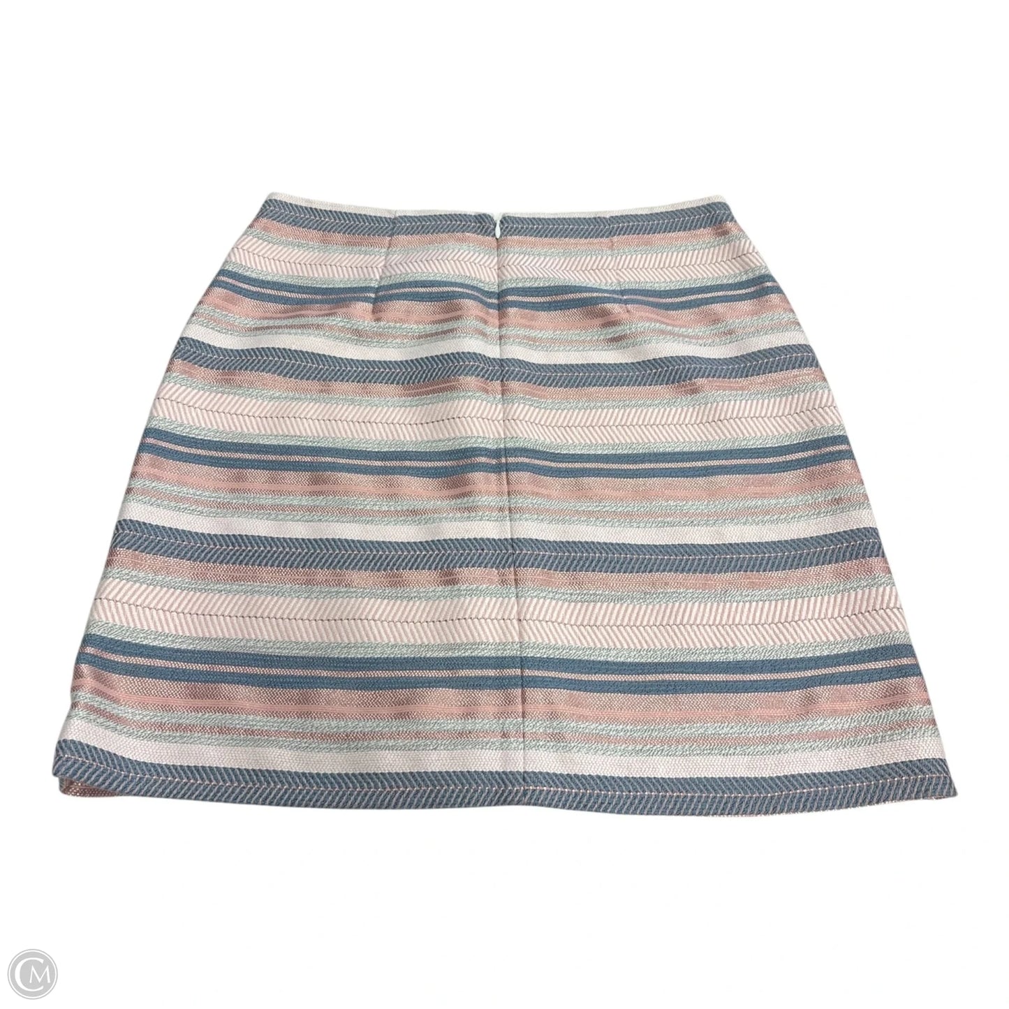 Skirt Midi By Loft In Striped Pattern, Size: 6