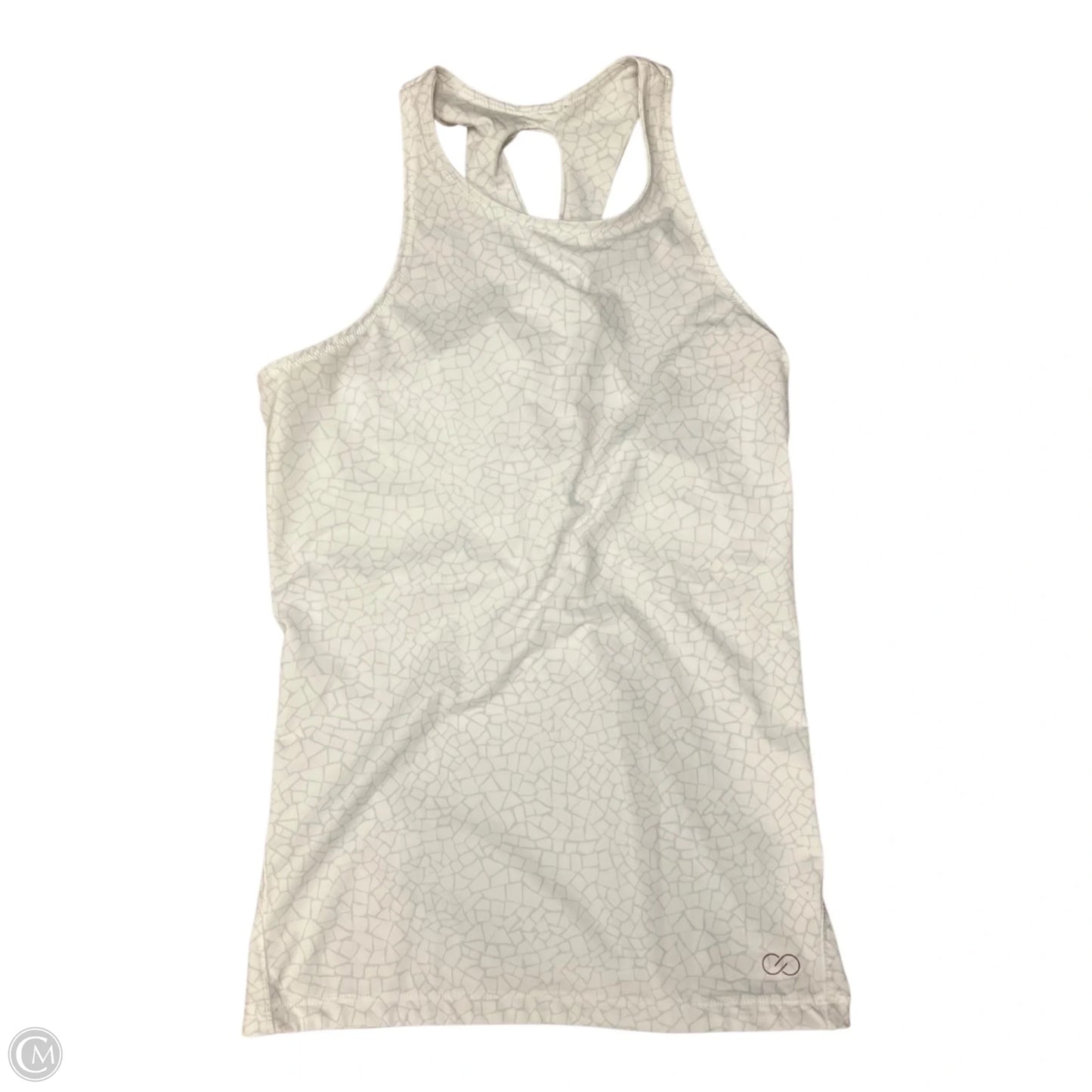 Athletic Tank Top By Calia In Grey & Yellow, Size: M